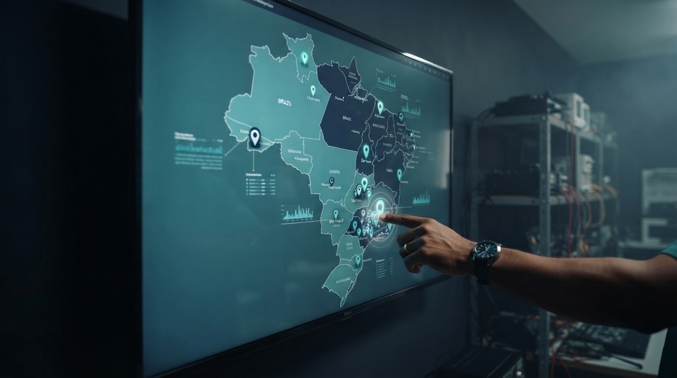 Visual do mapa de expansão por equipamento